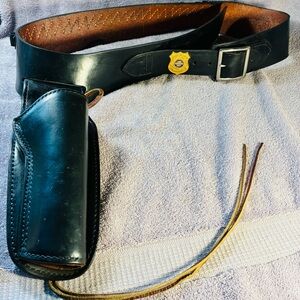 Vintage Hunter Brand #2 Quick Draw Leather Belt/Holster Combo